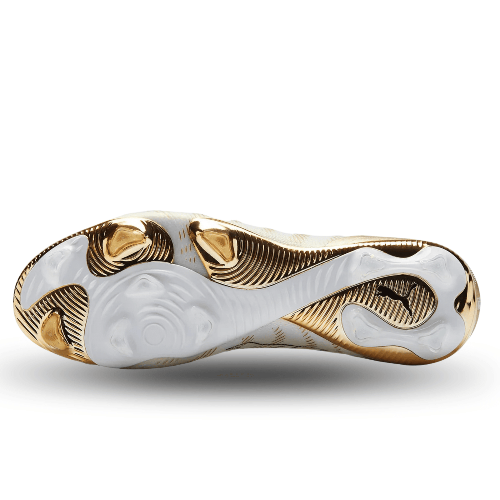 Puma Future 9 Ultimate FG Soccer Cleats (White/Gold) | SoccerWearhouse