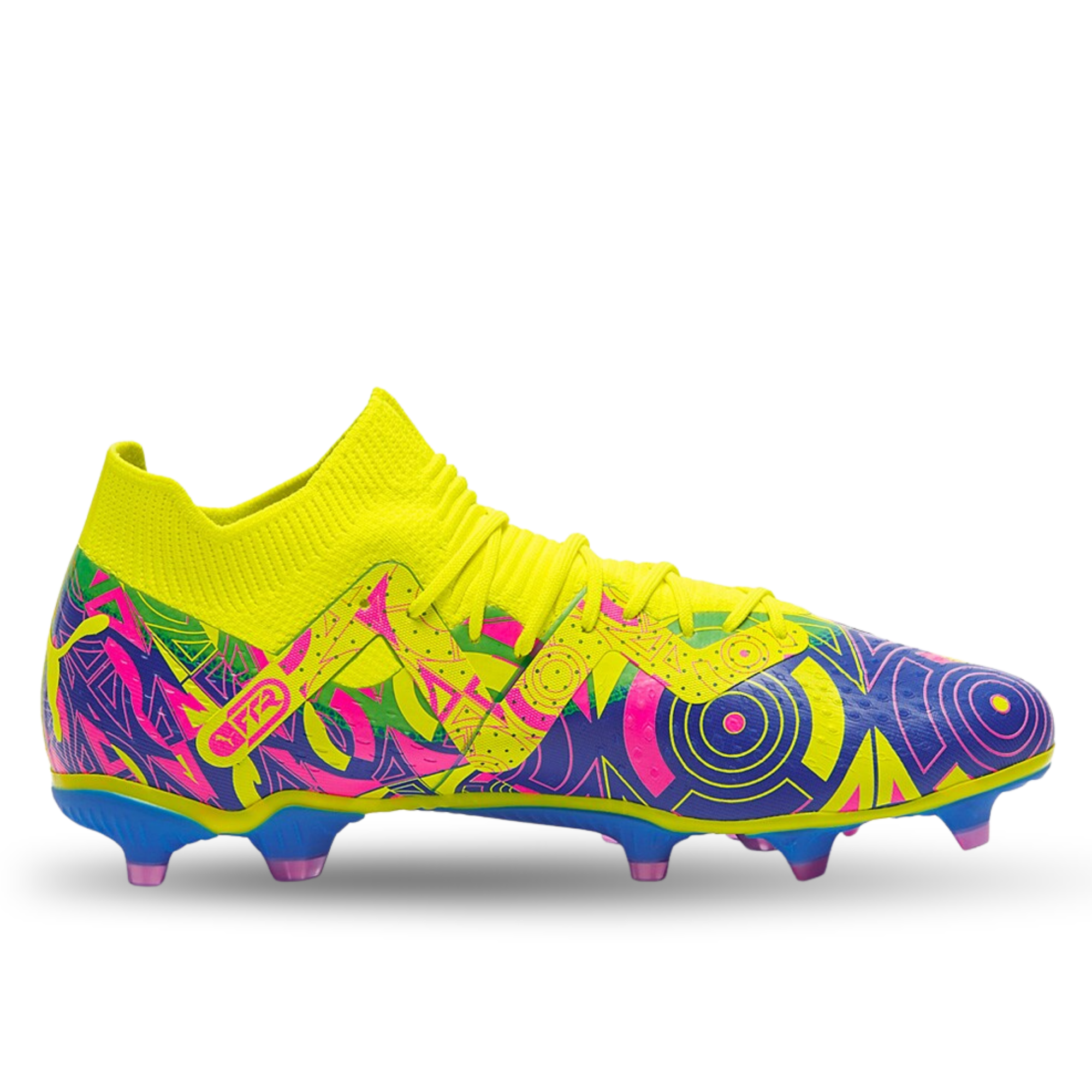 PUMA サッカーシューズ FG イエロー/ブルー Puma Future Match Energy FG/AG Soccer Cleats (Ultra Blue/Yellow Alert)