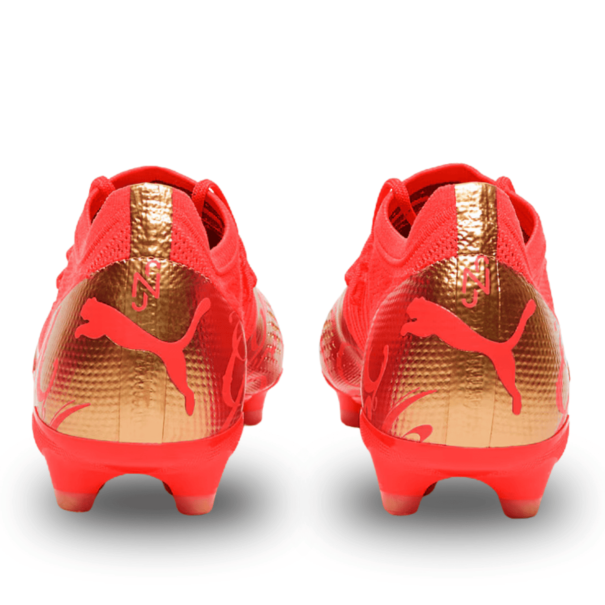 Puma Future Z 2.4 Neymar Jr FG/AG Soccer Cleats (Fiery Coral/Gold) | SoccerWearhouse