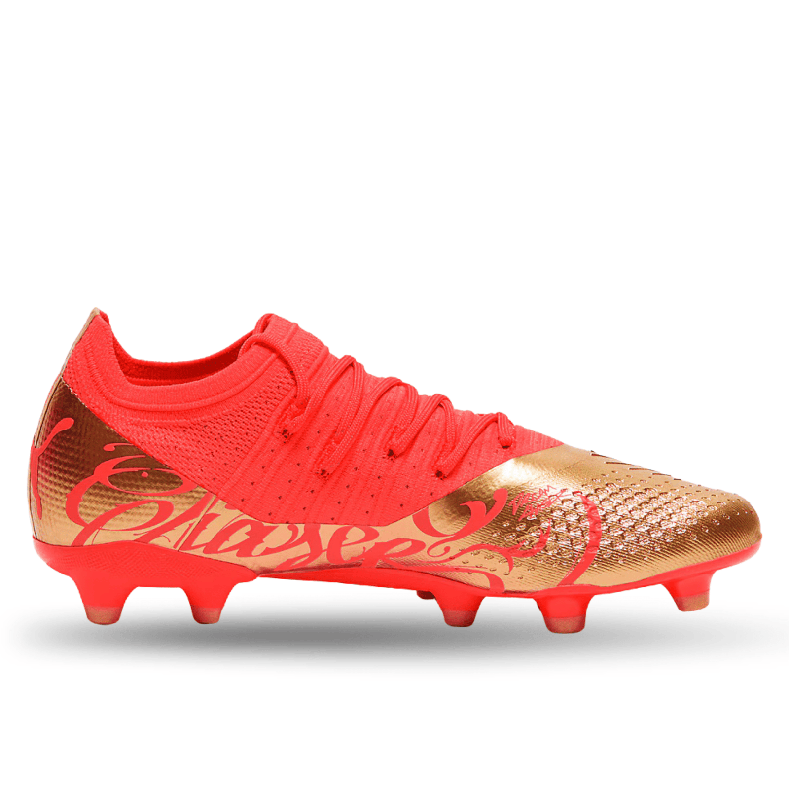 Puma Future Z 2.4 Neymar Jr FG/AG Soccer Cleats (Fiery Coral/Gold) | SoccerWearhouse