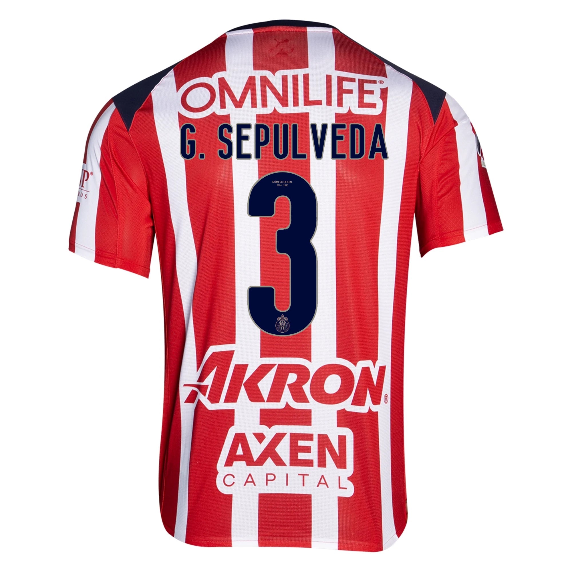 Puma Gilberto Sepulveda Men's Chivas De Guadalajara Home Jersey 25/26