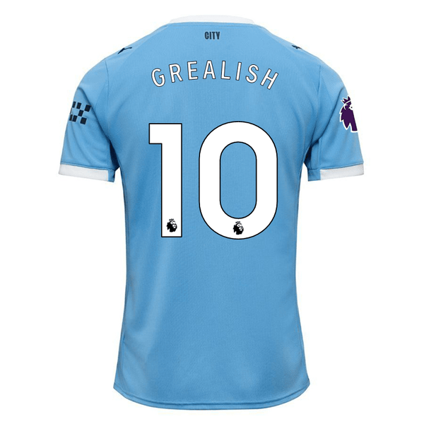 Puma Manchester City Grealish 10 シャツ Puma Jack Grealish Manchester City Home Jersey 25/26 w/ EPL + Sponsor