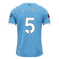 Puma John Stones Manchester City Home Jersey 25/26 w/ EPL + Sponsor Patch (Team Light Blue/Puma White)