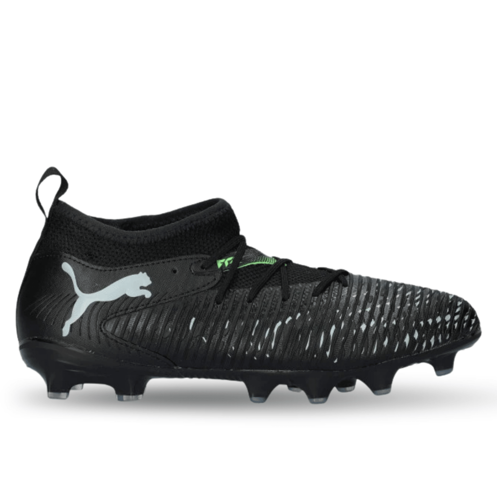 Puma Jr. Future 8 Match FG/AG Soccer Cleats (Puma Black/Fluo Green) | SoccerWearhouse