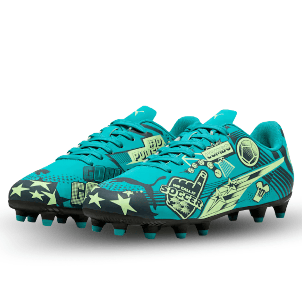PUMA Jr. Ultra CP Legacy FG/AG Soccer Cleats (Deep Aqua/Marine Blue) | SoccerWearhouse