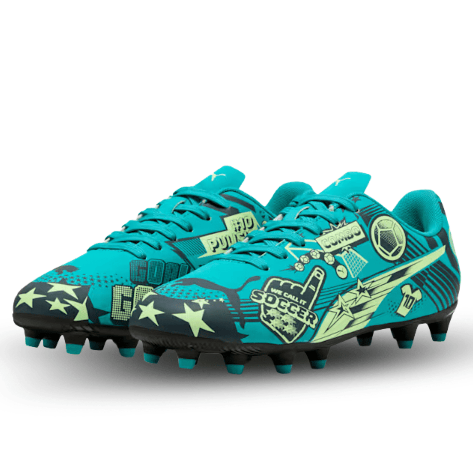 PUMA Jr. Ultra CP Legacy FG/AG Soccer Cleats (Deep Aqua/Marine Blue) | SoccerWearhouse
