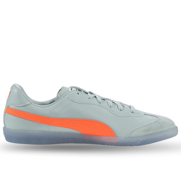 Puma King 21 Indoor Soccer Shoes (Modern Mint/Glowing Red)
