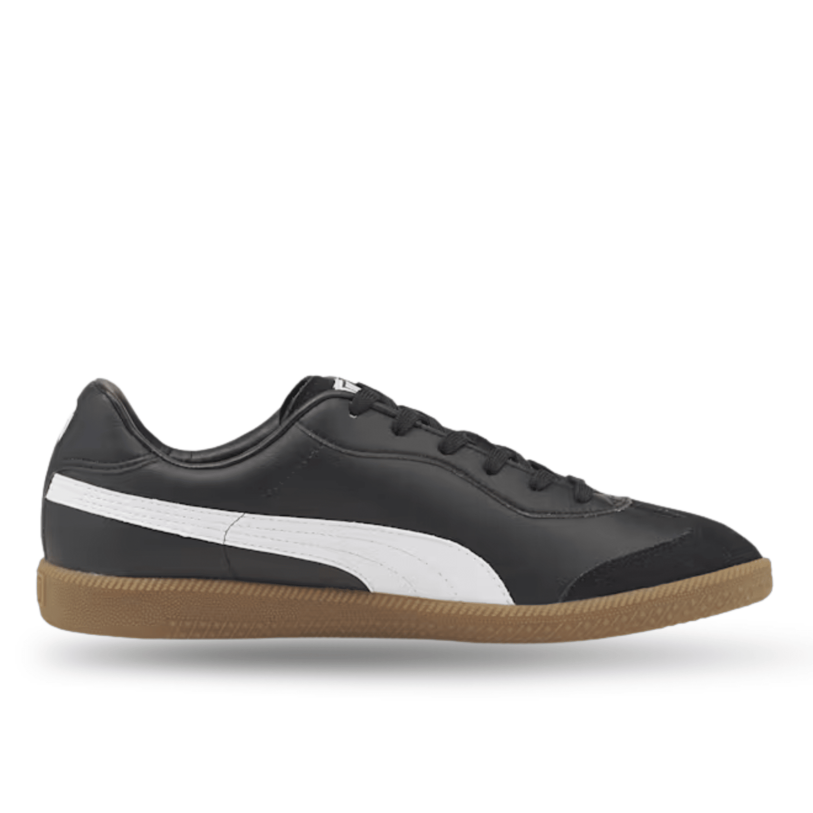Puma King 21 Indoor Soccer Shoes (Puma Black/Puma White/Gum) | SoccerWearhouse