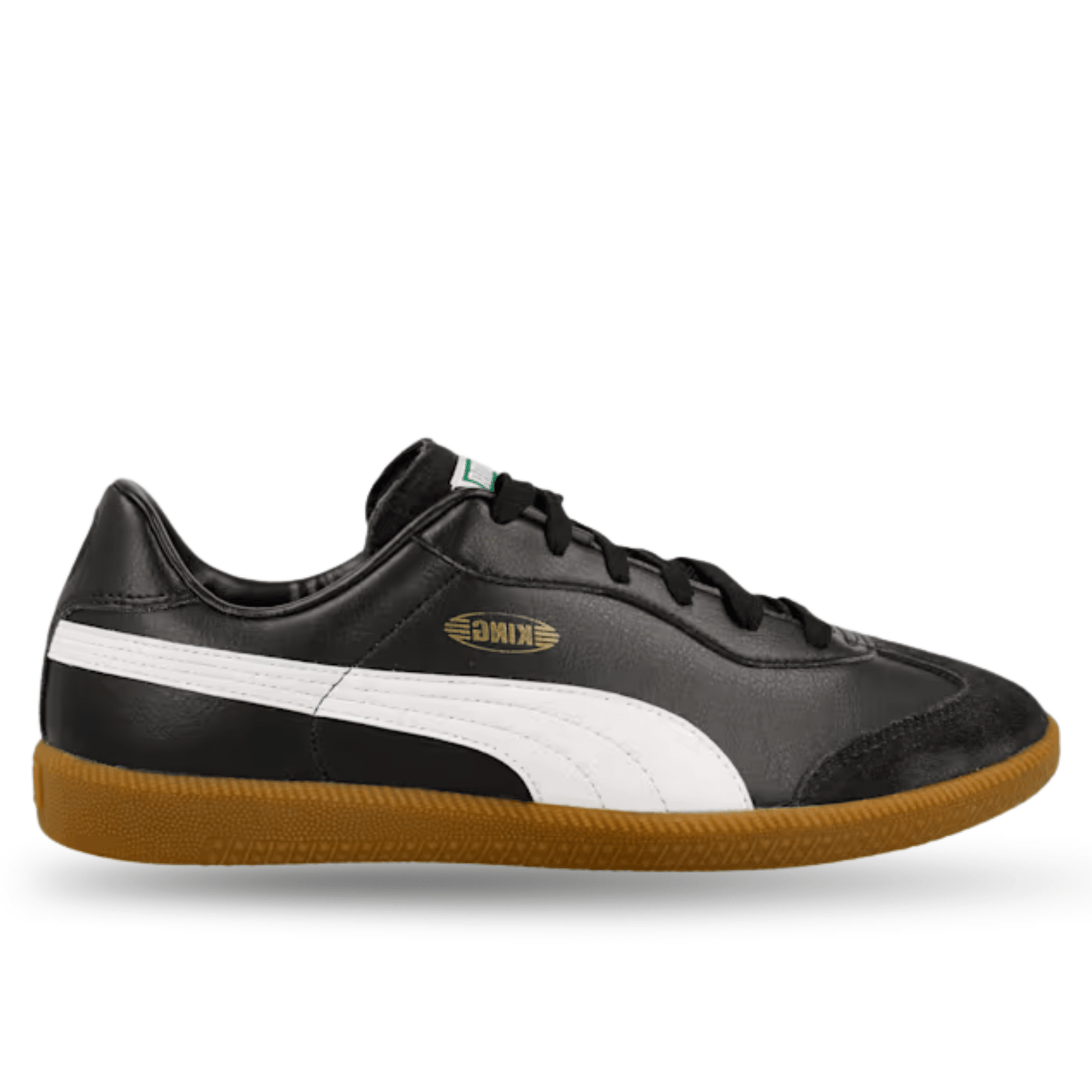 Puma King 21 Indoor Soccer Shoes (Puma Black/Puma White/Gum) | SoccerWearhouse
