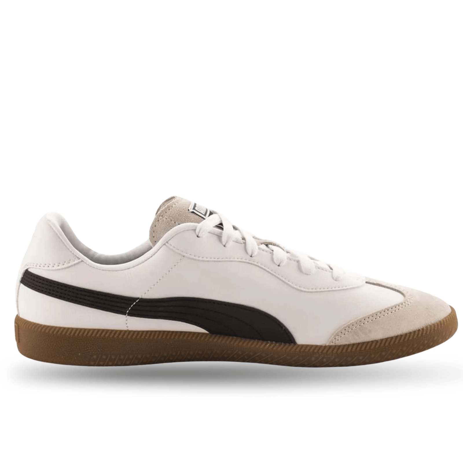 Puma King 21 Indoor Soccer Shoes (Puma White/Puma Black/Gum) | SoccerWearhouse