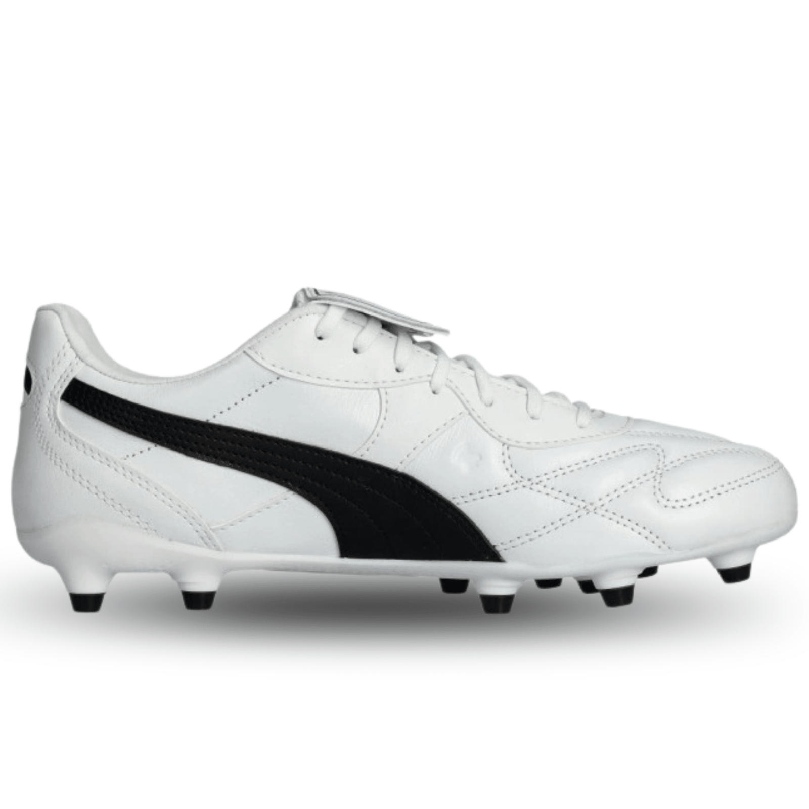 Puma King Top FG/AG Soccer Cleats (White) | SoccerWearhouse