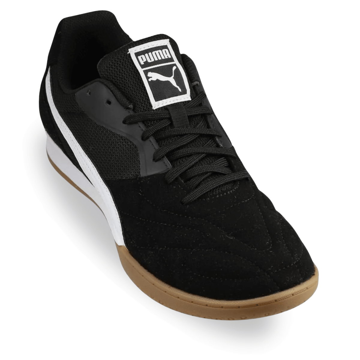 Puma King Top Indoor Trainer Soccer Shoes (Puma Black/White) | SoccerWearhouse