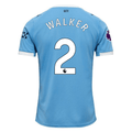 Puma Kyle Walker Manchester City Home Jersey 25/26 w/ EPL + Sponsor Patch (Team Light Blue/Puma White)