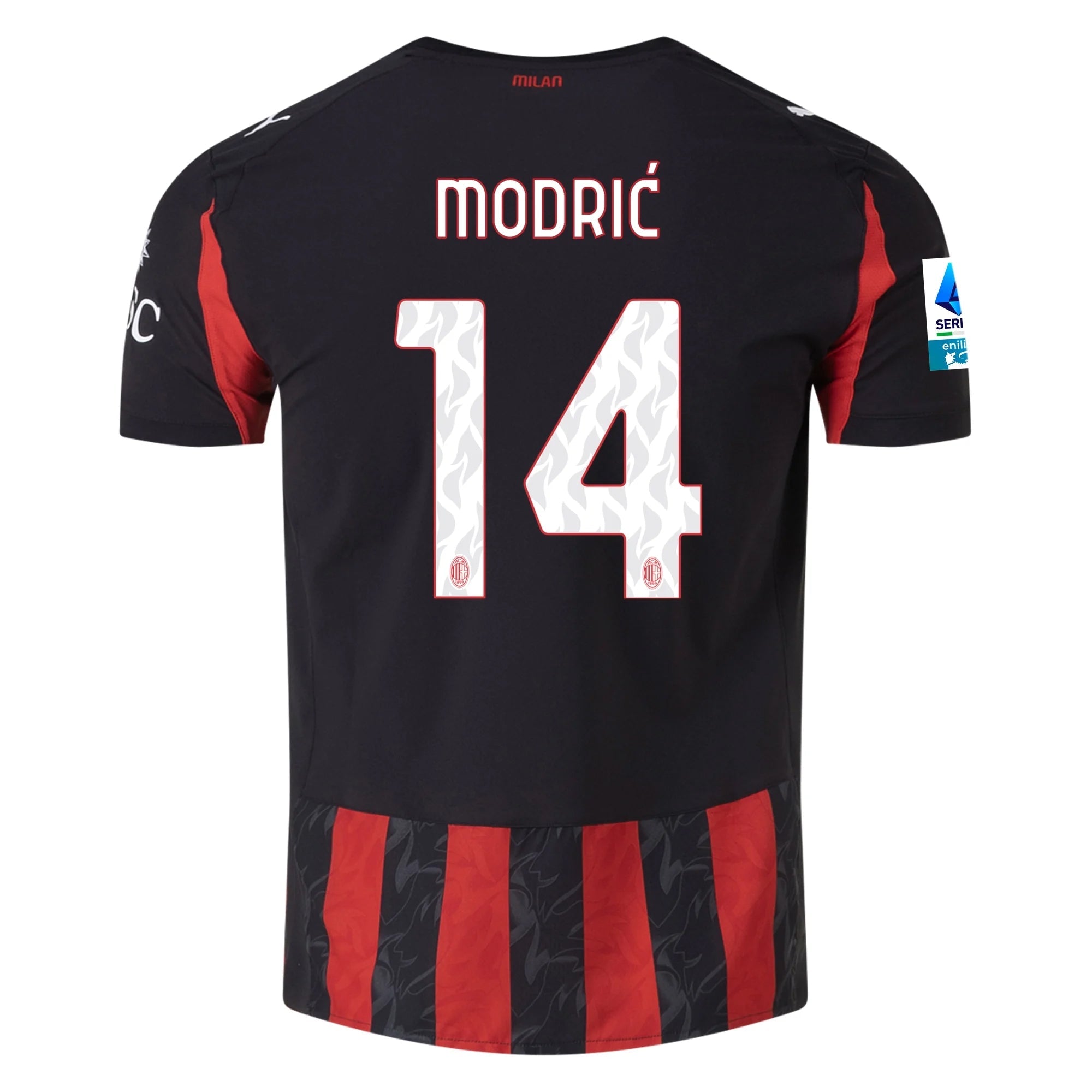  AC Milan ユニフォーム Puma Luka Modric Men's AC Milan Authentic Home Jersey 25/26 w/ Seria A