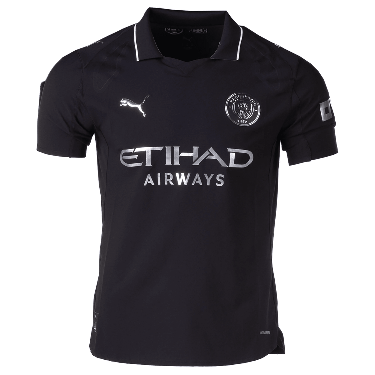 Puma Manchester City Authentic Away Jersey 25/26 (Puma Black) | SoccerWearhouse
