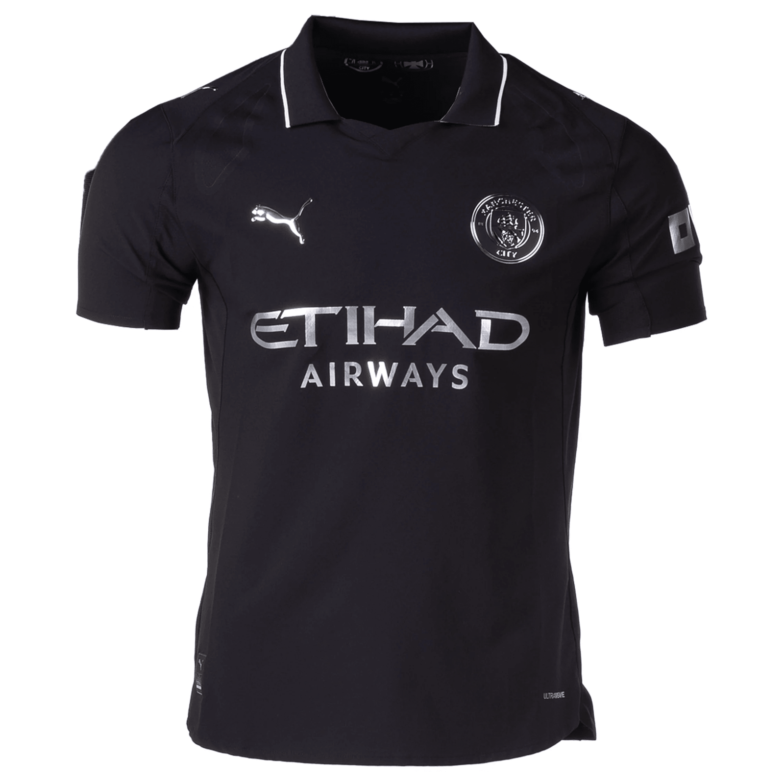 Puma Manchester City Authentic Away Jersey 25/26 (Puma Black) | SoccerWearhouse