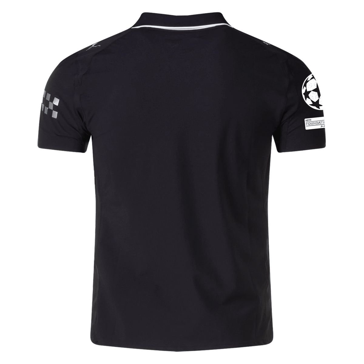 Puma Manchester City Authentic Away Jersey w/ Champions League Patches 25/26 (Puma Black) | SoccerWearhouse
