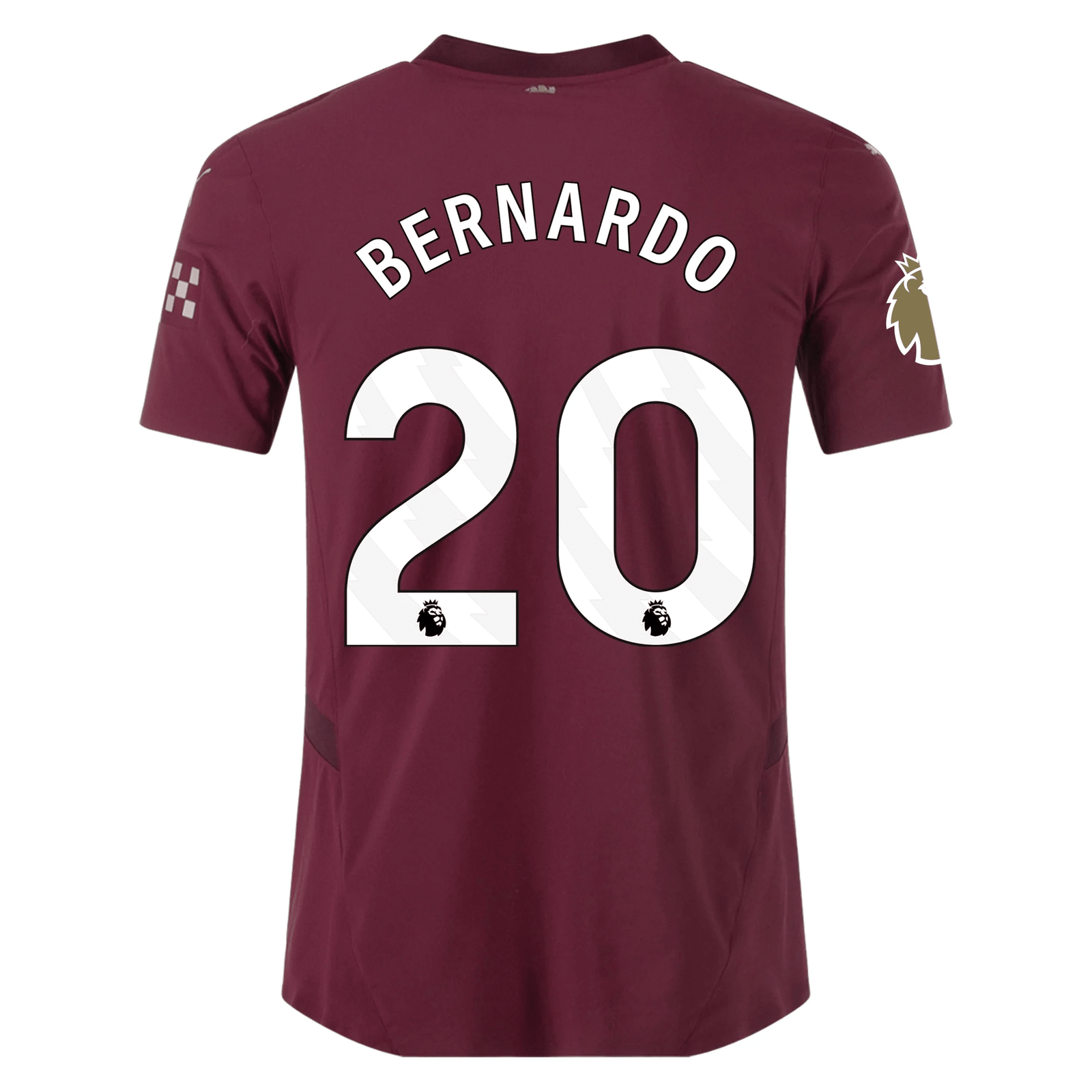 Puma Manchester City Authentic Bernardo Silva Third Jersey w/ EPL + Club World Cup Patch 24/25 (Dark Jasper) | SoccerWearhouse