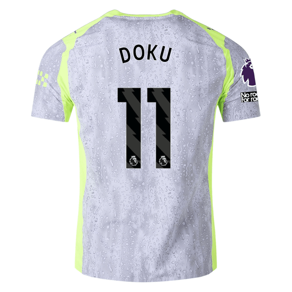 Puma Manchester City Authentic Doku Third Jersey w/ EPL + No Room For