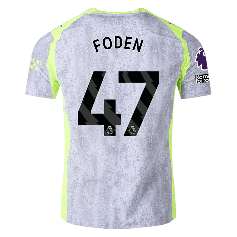 Puma Manchester City Authentic Foden Third Jersey w/ EPL + No Room For