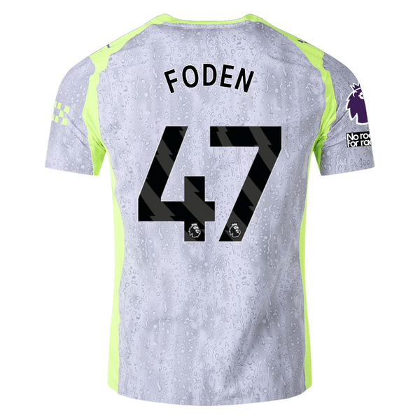 Puma Manchester City Authentic Foden Third Jersey w/ EPL + No Room For