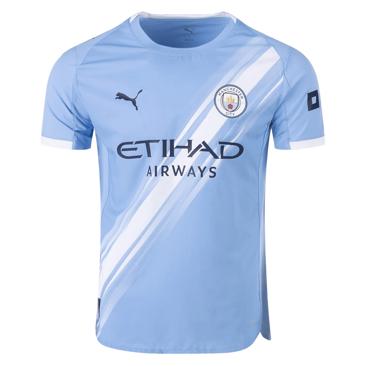 Puma Manchester City Authentic Home Jersey 25/26 (Team Light Blue/White) | SoccerWearhouse