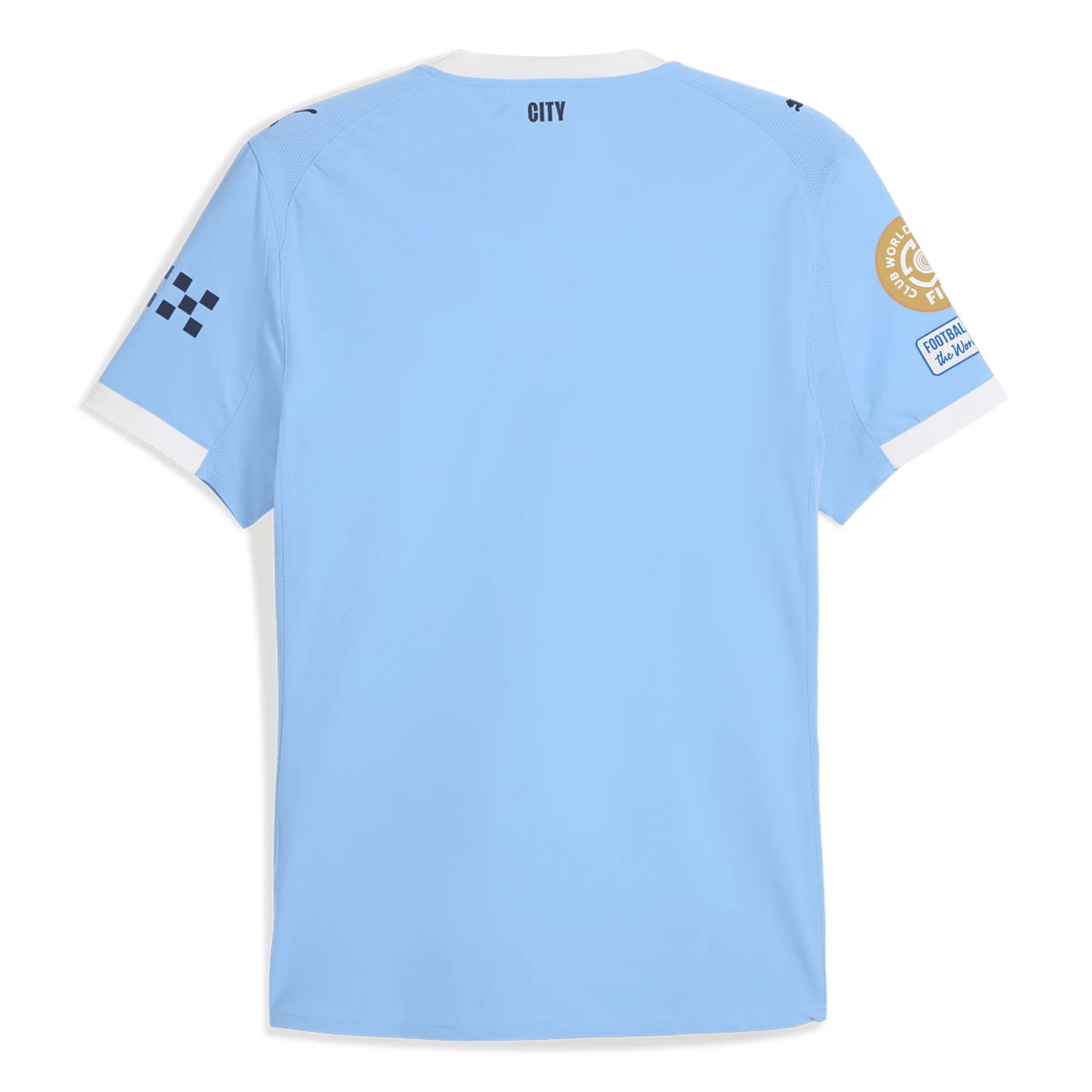 Puma Manchester City Authentic Home Jersey w/ Cub World Cup Patches 25/26 (Team Light Blue/White) | SoccerWearhouse