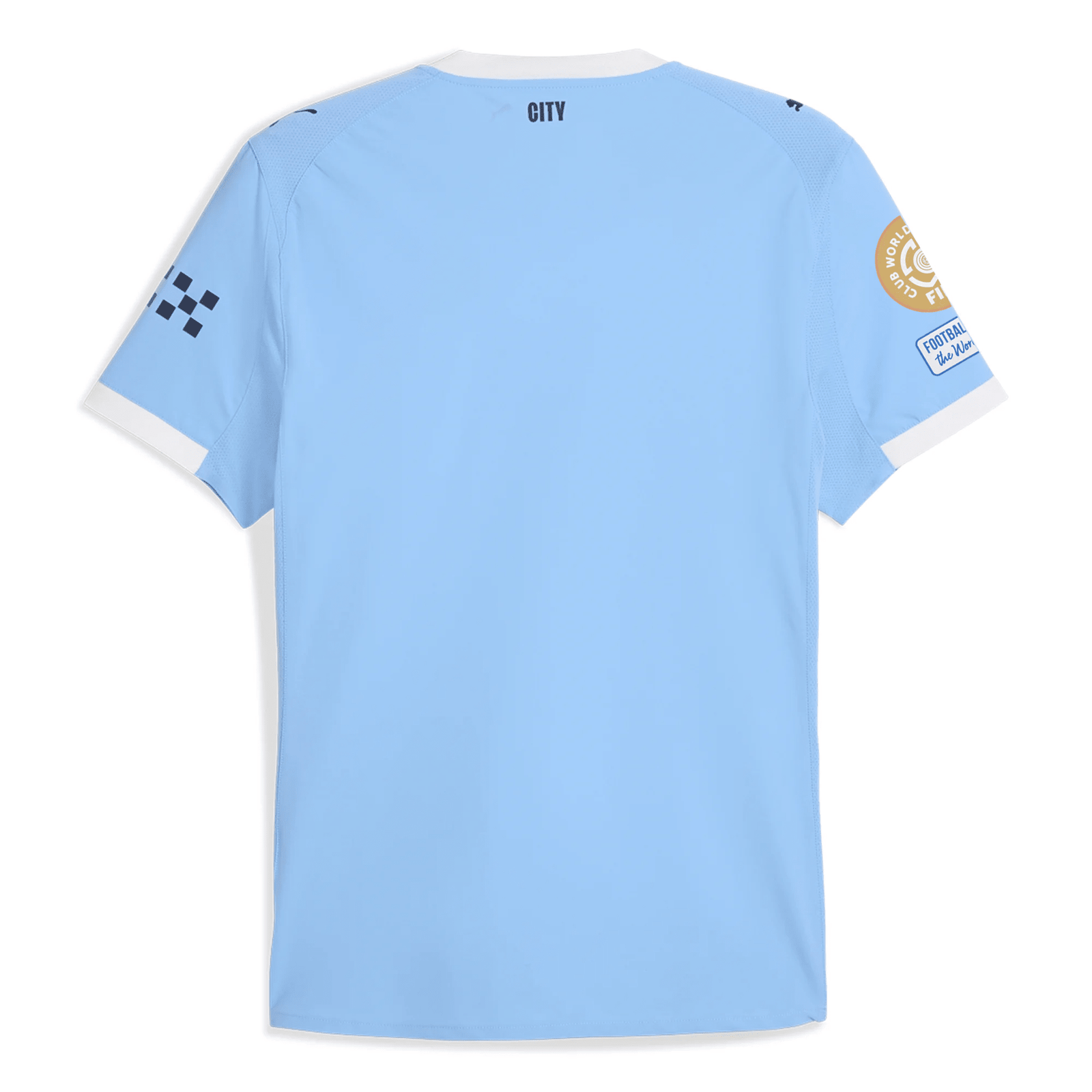 Puma Manchester City Authentic Home Jersey w/ Cub World Cup Patches 25/26 (Team Light Blue/White) | SoccerWearhouse