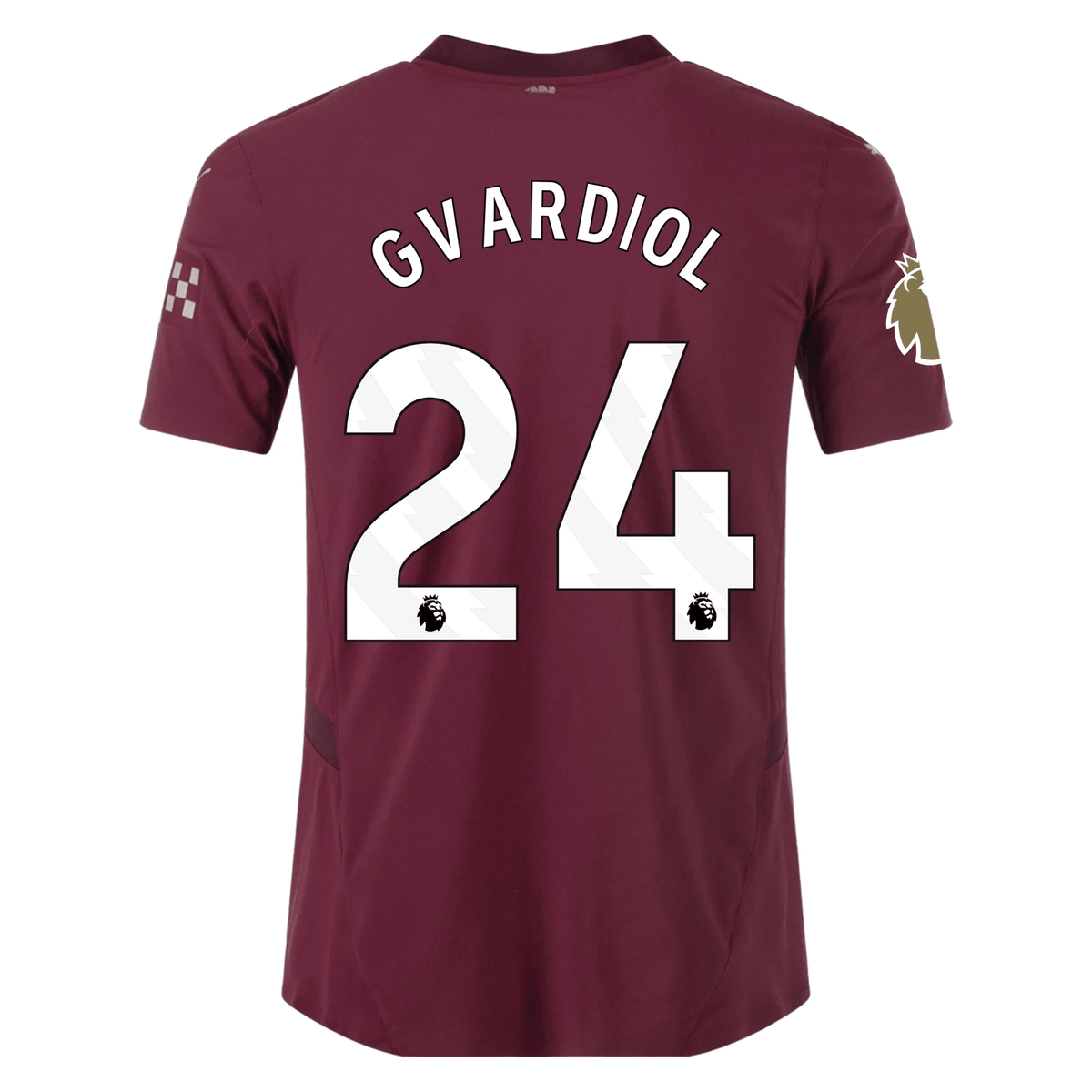 Puma Manchester City Authentic Joško Gvardiol Third Jersey w/ EPL + Club World Cup Patch 24/25 (Dark Jasper) | SoccerWearhouse