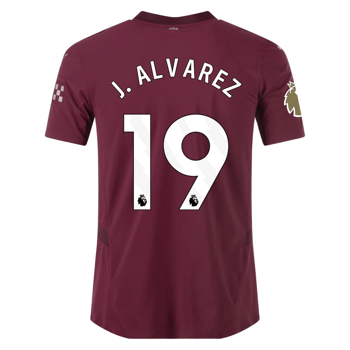 Puma Manchester City Authentic Julian Alvarez Third Jersey w/ EPL + Club World Cup Patch 24/25 (Dark Jasper) | SoccerWearhouse