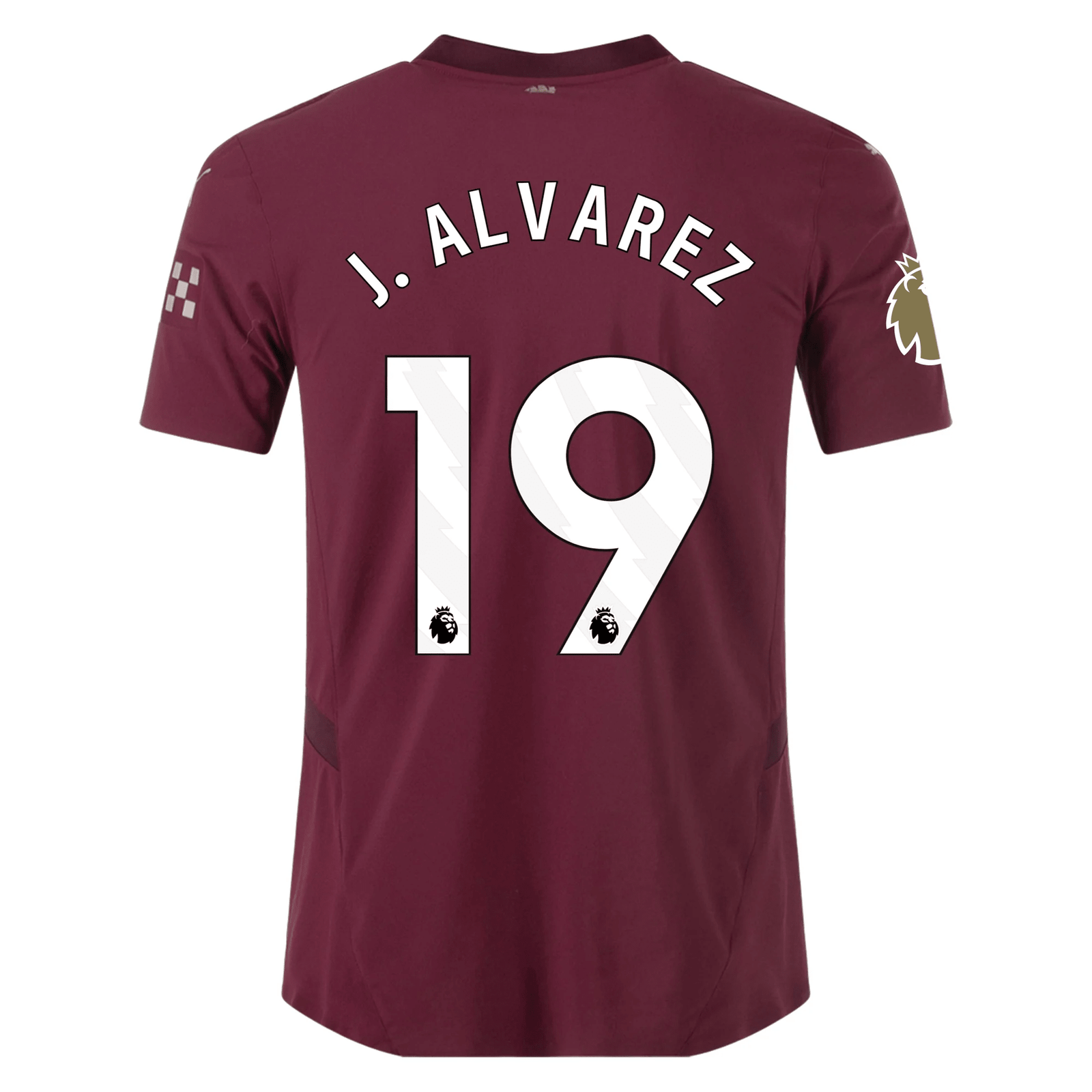 Puma Manchester City Authentic Julian Alvarez Third Jersey w/ EPL + Club World Cup Patch 24/25 (Dark Jasper) | SoccerWearhouse