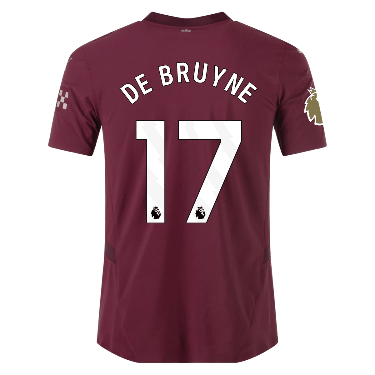 Puma Manchester City Authentic Kevin De Bruyne Third Jersey w/ EPL + Club World Cup Patch 24/25 (Dark Jasper) | SoccerWearhouse
