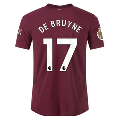 Puma Manchester City Authentic Kevin De Bruyne Third Jersey w/ EPL + C