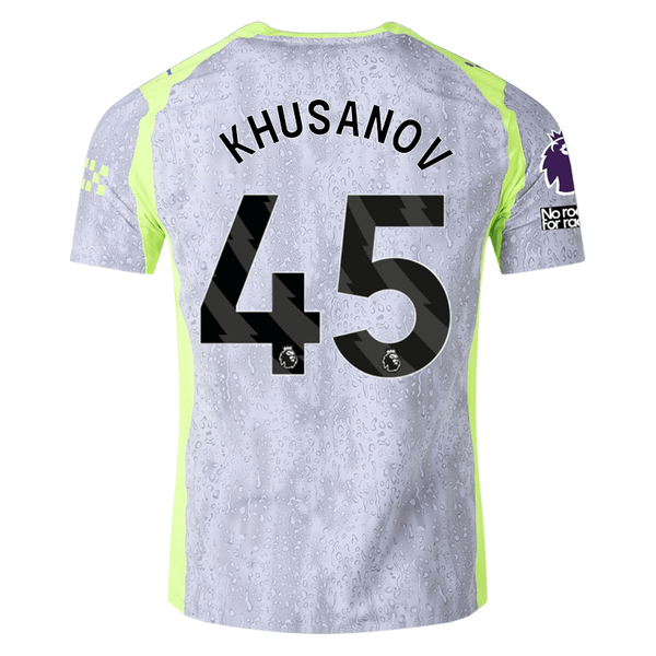 Puma Manchester City Authentic Khusanov Third Jersey w/ EPL + No Room