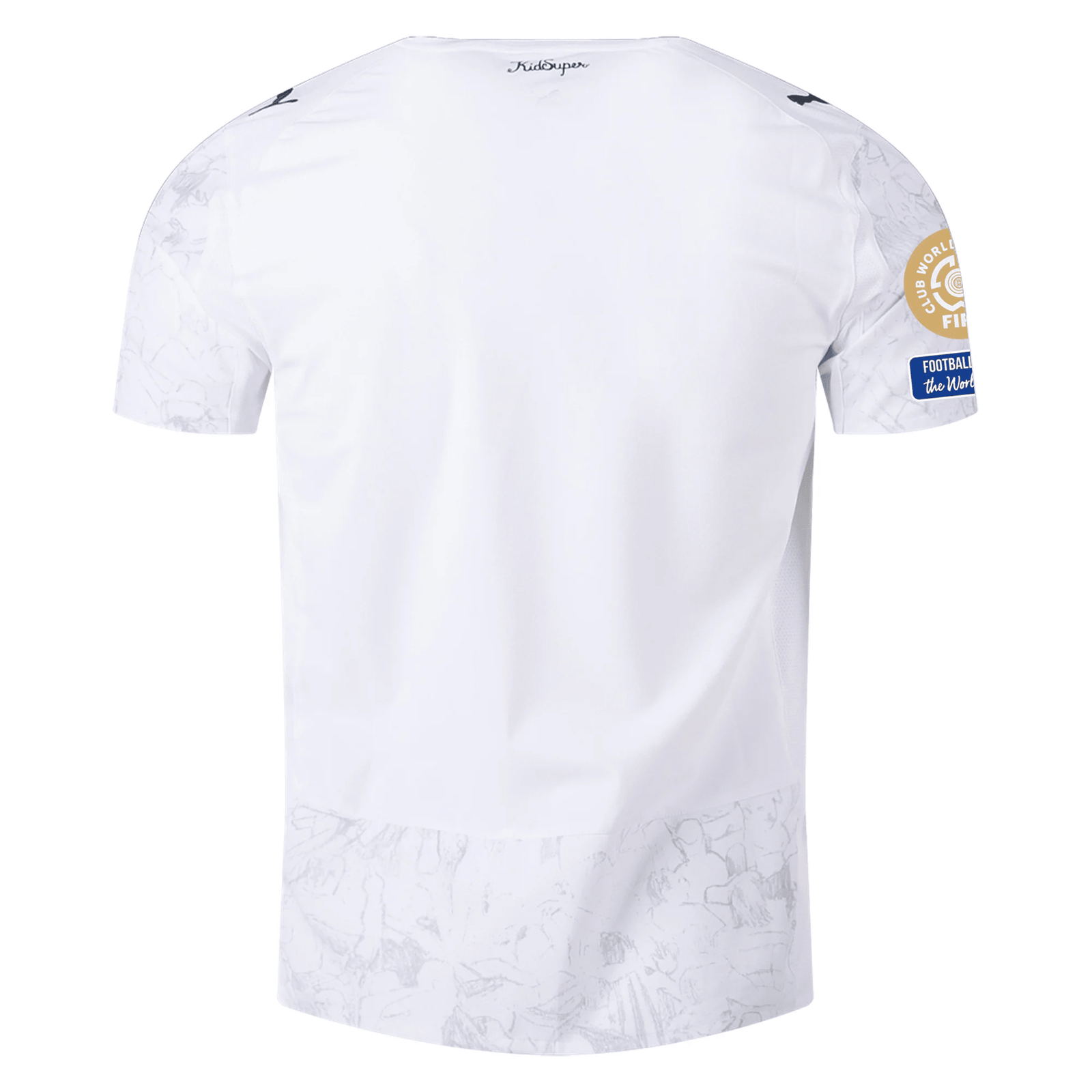 Puma Manchester City Authentic Kid Super Jersey w/ Club World Cup Patches 25/26 (Puma White/Puma Black) | SoccerWearhouse