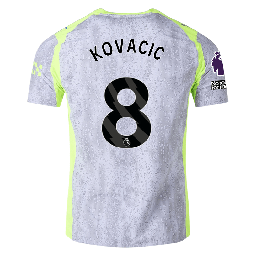 Puma Manchester City Authentic Kovacic Third Jersey w/ EPL + No Room For Racism 25/26 (Cool Weather/Pro Green) | SoccerWearhouse