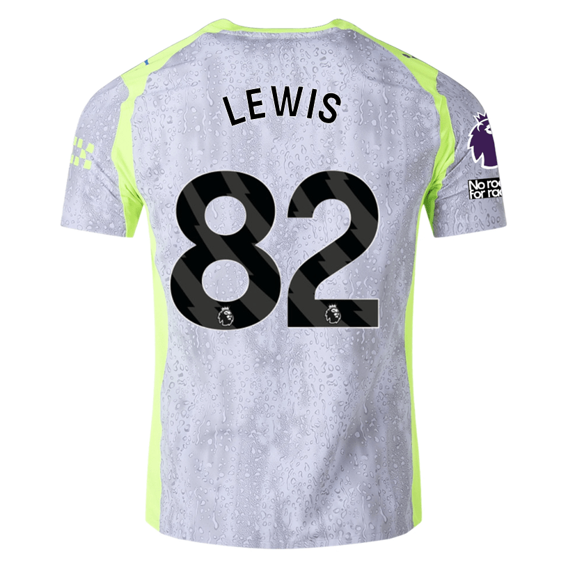 Puma Manchester City Authentic Lewis Third Jersey w/ EPL + No Room For