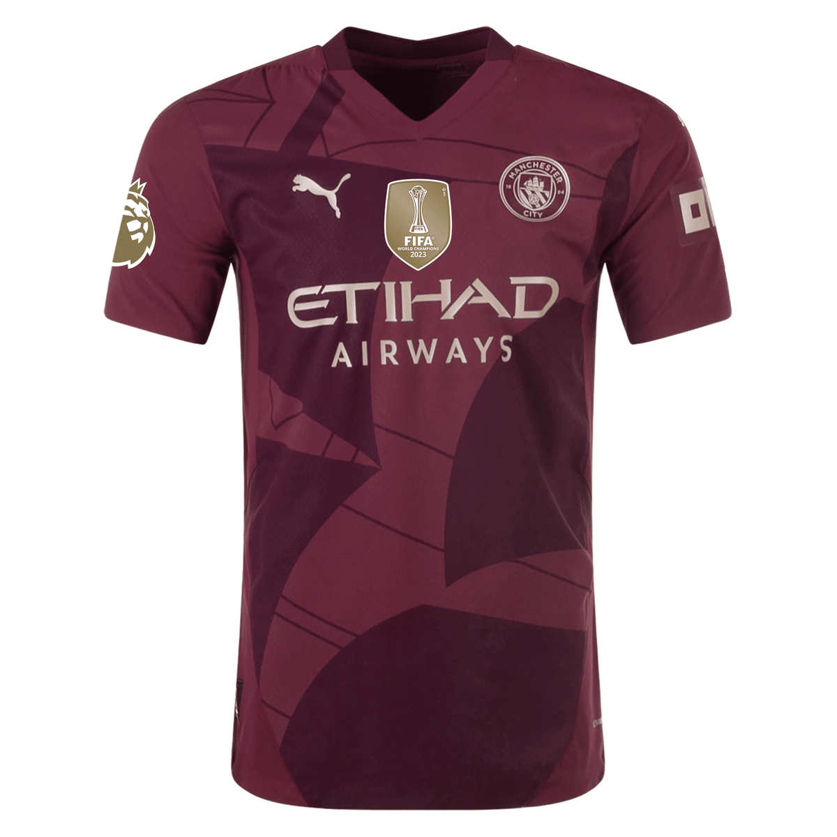 Puma Manchester City Authentic Phil Foden Third Jersey w/ EPL + Club World Cup Patch 24/25 (Dark Jasper) | SoccerWearhouse