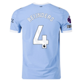 Puma Manchester City Authentic Reijnders Home Jersey w/ EPL + No Room For Racism Patches 25/26 (Team Light Blue/White)