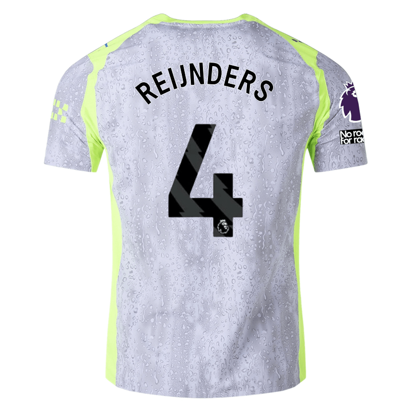 Puma Manchester City Authentic Reijnders Third Jersey w/ EPL + No Room For Racism 25/26 (Cool Weather/Pro Green) | SoccerWearhouse