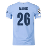 Puma Manchester City Authentic O' Reilly Home Jersey w/ Champions Leag