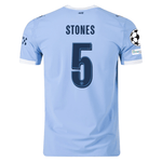 Puma Manchester City Authentic O' Reilly Home Jersey w/ Champions Leag