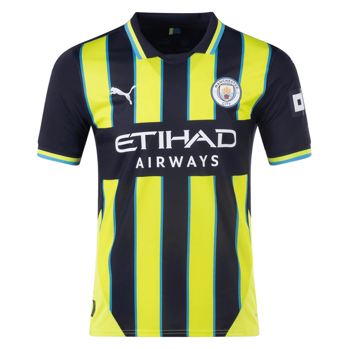 Puma Manchester City Away Jersey 24/25 (New Navy/Yellow Glow) | SoccerWearhouse