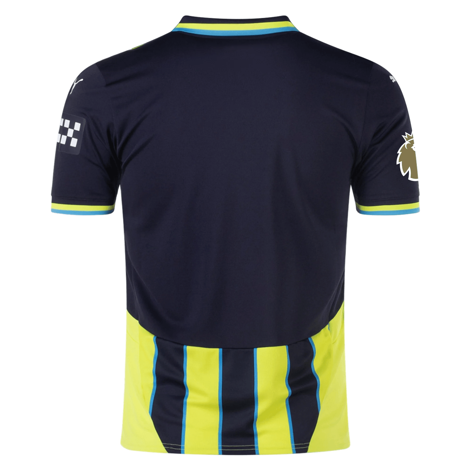 Puma Manchester City Kyle Walker Away Jersey w/ EPL + Club World Cup Patch 24/25 (New Navy/Yellow Glow) | SoccerWearhouse
