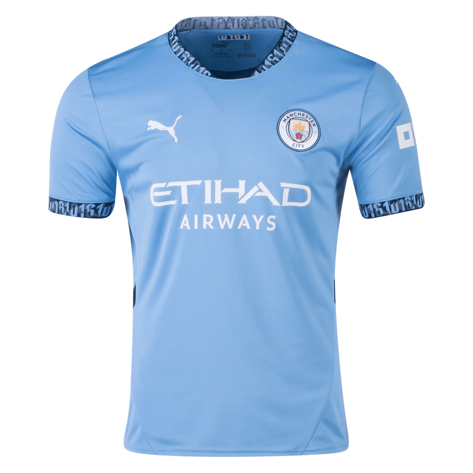 Puma Manchester City Home Jersey 24/25 (Team Light Blue/Marine Blue) | SoccerWearhouse