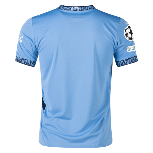 Puma Manchester City Home Jersey w/ Champions League + Club World Cup Patch 24/25 (Team Light Blue/Marine Blue) | SoccerWearhouse