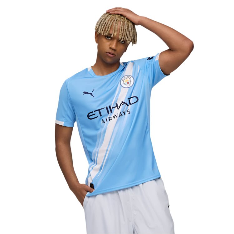 Puma Manchester City Home Jersey w/ Club World Cup Patches 25/26 (Team Light Blue/Puma White) | SoccerWearhouse