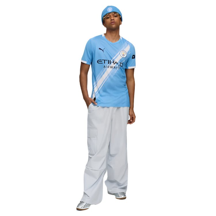 Puma Manchester City Home Jersey w/ Club World Cup Patches 25/26 (Team Light Blue/Puma White) | SoccerWearhouse