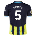 Puma Manchester City John Stones Away Jersey w/ EPL + Club World Cup Patch 24/25 (New Navy/Yellow Glow)