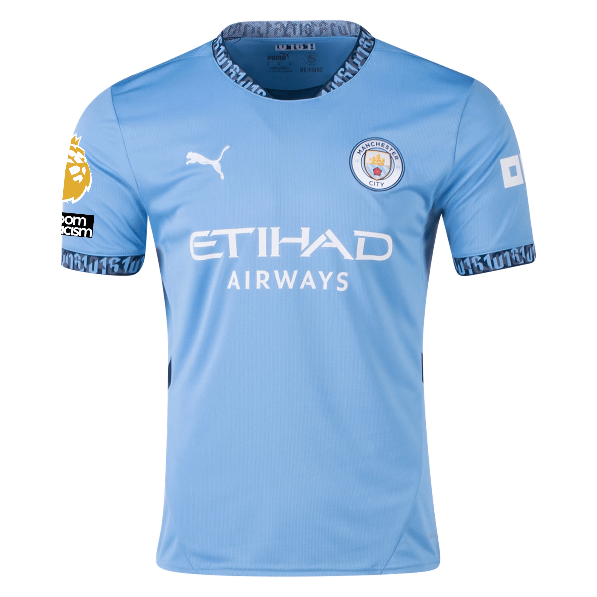 Puma Manchester City Kevin De Bruyne Home Jersey w/ EPL + No Room For